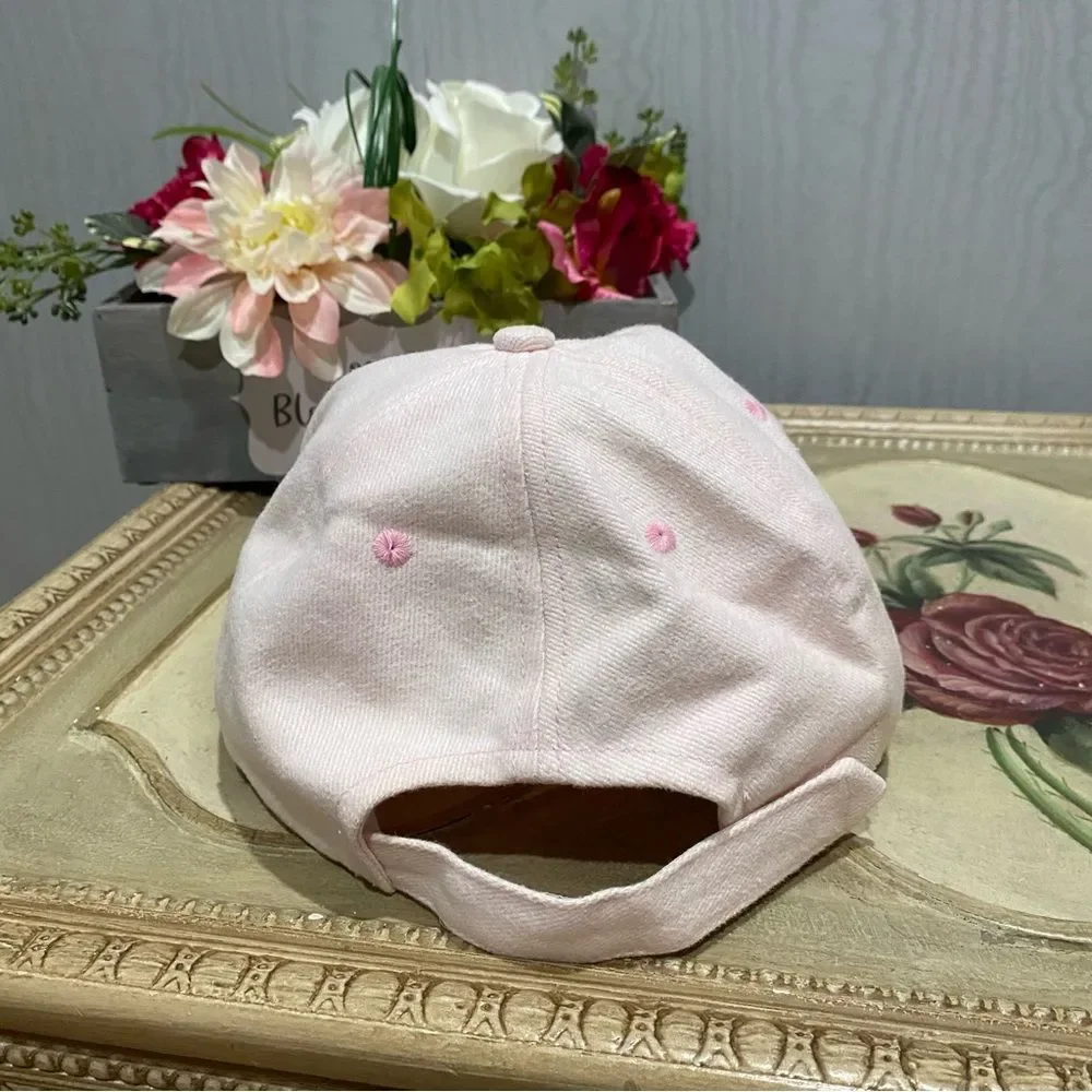 Christine Alexander High Maintenance Rhinestone Cap Pale Pink Strap Back OSFA